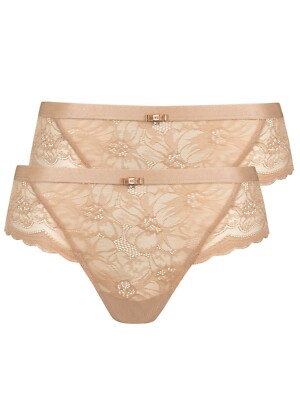 2 Pack Women's Brazilian Brief Evelyn by Lisca 022194 XS-XL 4 colours