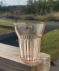 Vintage Depression Anchor Hocking Queen Mary Pink Juice Glass