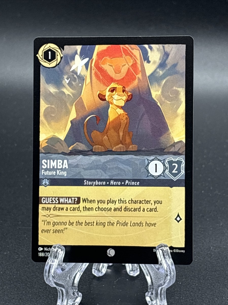2023 Disney Lorcana 1st Chapter Simba Future King #188 R26663 | eBay