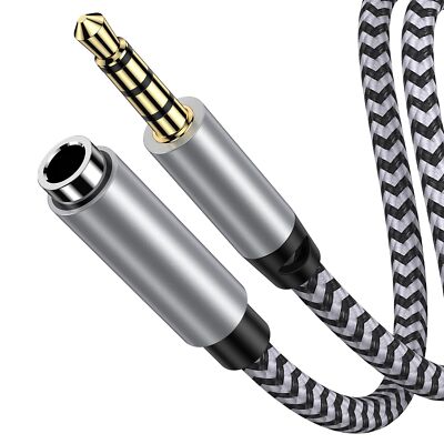 6Ft Headphone Extension Cable 3.5mm Male to Female Stereo Audio Cord for Headset