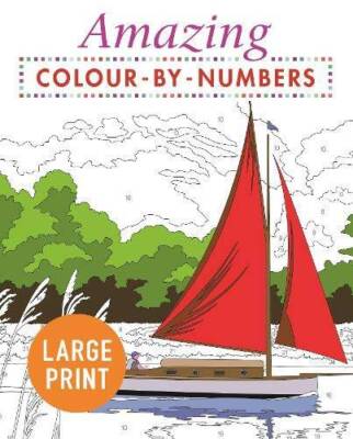 Amazing Colour-by-Numbers Large Print - Paperback By Arcturus Publishing - GOOD