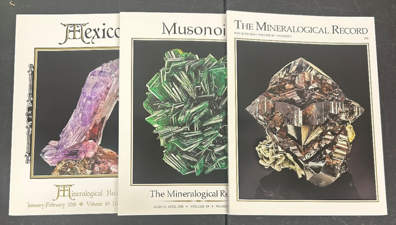The Mineralogical Record Magazine Volume 49 Numbers 1-3 January-June 2018