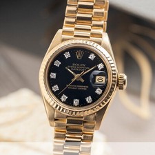 Rolex Lady Datejust 18k Gold (0,750) Black Di...