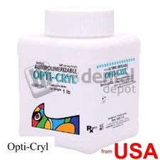 OPTI-CRYL Self Curing Acrylic  Resin 500Gr/1lb Shade: Original Powder Onl 105121