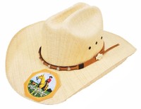 Larry Mahan 8x Vista Straw Cowboy Hat Size 6 7/8 Larry Mahan 8x Vista Straw Cowboy Hat Size 6 7/8