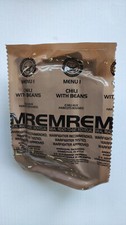 US MRE, Menu 1, Chili with Beans, One Man Pack, Emergency Food, Emergency Ration