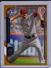 Nick Tropeano 2015 Bowman Gold Rookie Card #d /50 Border Base Parallel Angels RC