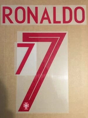 Flocage Officiel FPF Portugal Ronaldo 7 Enfant Away CDM 2018 - Photo 1/2