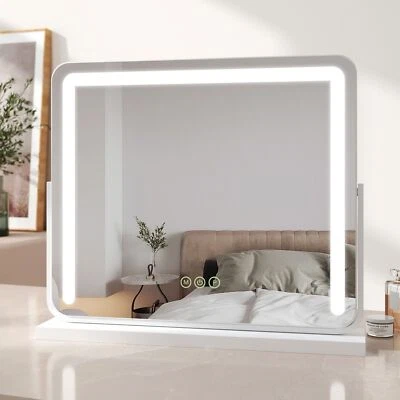 EMKE Large LED Vanity Mirror Light Dressing Table Hollywood Make Up Mirror Stand