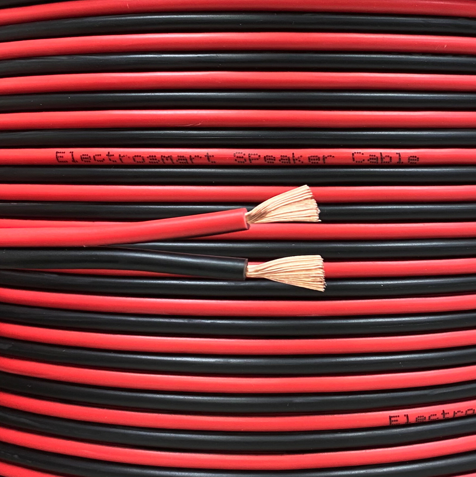 20m 14AWG Red & Black Multi-Strand Loud Speaker Cable Wire for Home or Car Audio