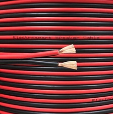30m 14AWG Red / Black Multi-Strand Loud Speaker Cable/Wire for Home or Car Audio