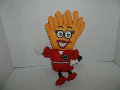 2013 nen steak n shake goldie french fries mascot plush 13'' tall