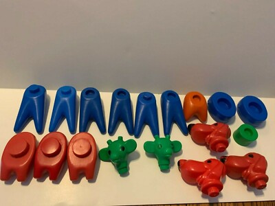 Vintage Tupperware Tupper Toys Zoo-It-Yourself Replacement Parts Pieces Lot-18
