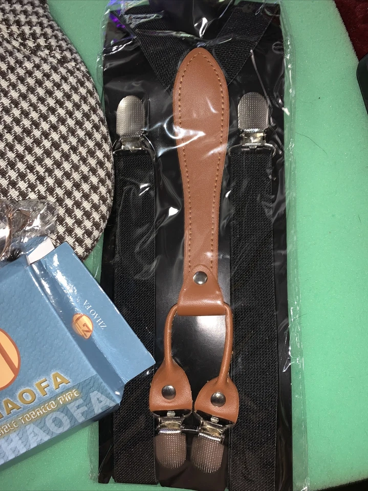 4pcs Old Man Costume Grandpa Adult Child Kids Boys Kit 100 Days School Book Week - Image 4 of 4