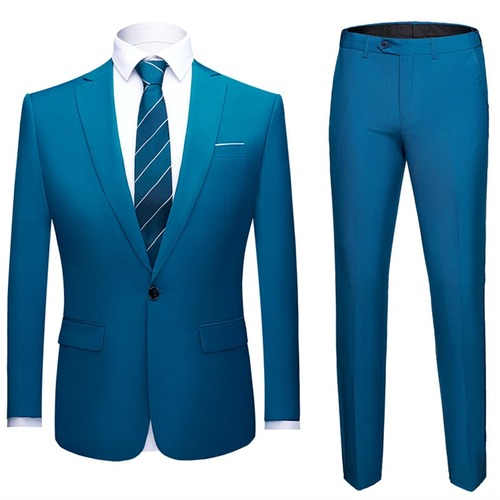 Herren Business Blazer Sakko Hose Hochzeit Party Anzug 2 Teile Große Größe S-5XL - Bild 9 von 42