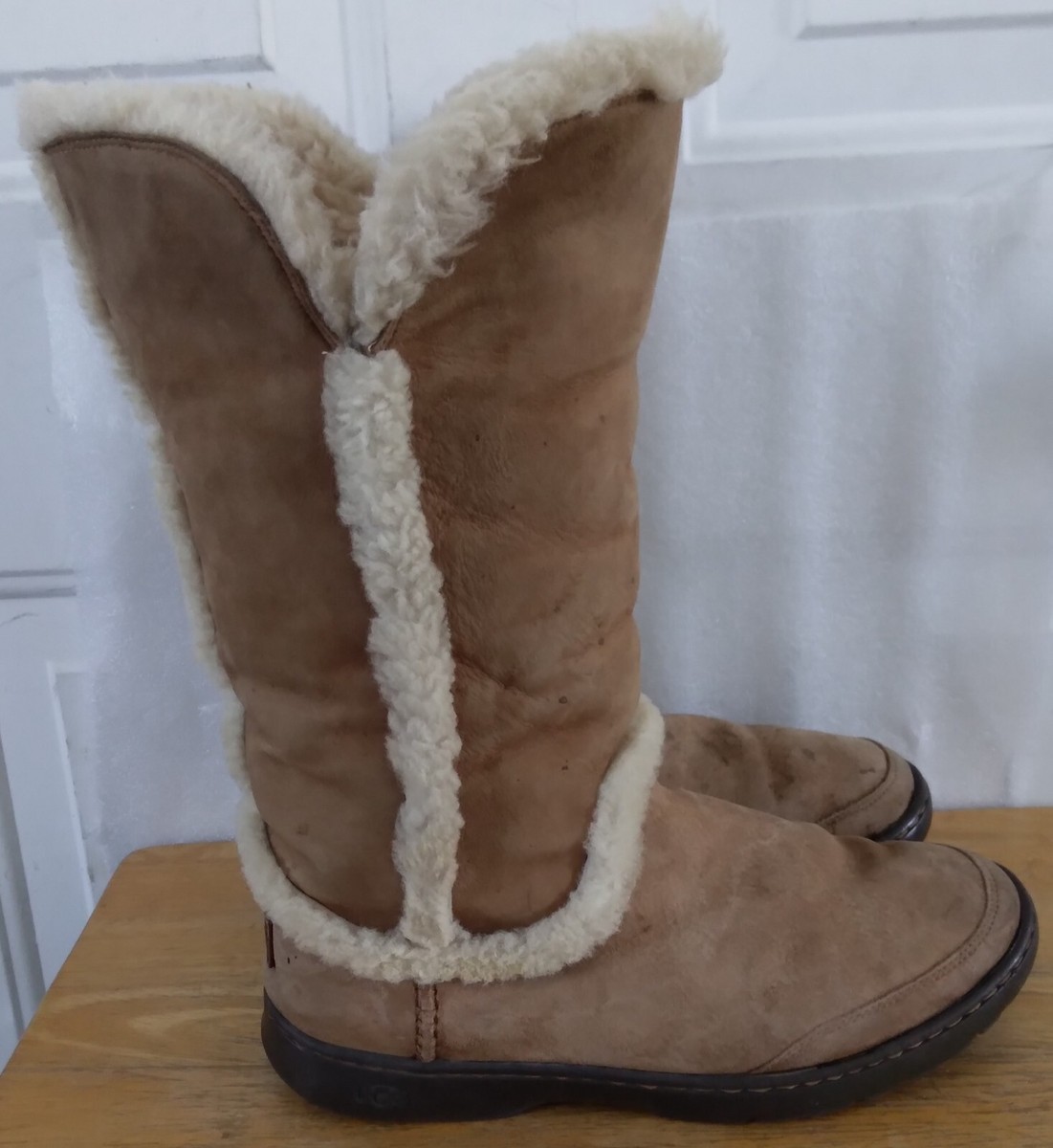 UGG Australia 1008030 Katia Classic Tall Suede Sheepskin Boots