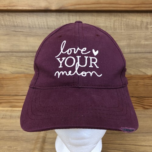 Love Your Melon Baseball Hat Cap Maroon 