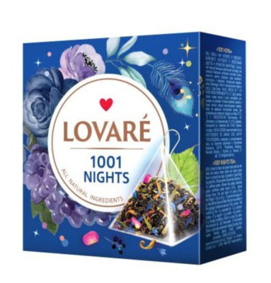 Lovare Tee 1001 Nacht  Piramidenbeutel 15Btl Schwarztee