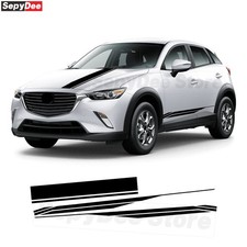 For Mazda Cx-5 Car Hood Bonnet Stickers Racing Stripes Kits Vinyl Decal For Mazda Cx-5 Car Hood Bonnet Stickers Racing Stripes Kits Vinyl Decal