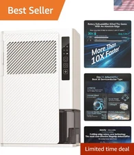 Never Frost 10 Pint Dehumidifier with Drain Hose - Perfect for Bedroom & RV