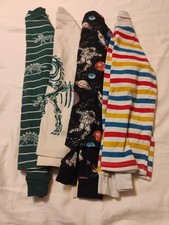 Member's Mark 4 Pack Organic Cotton Pajama Shirts Snug-Fitting Size 6