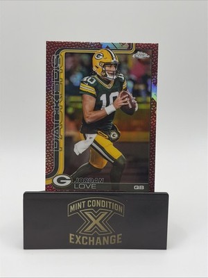 2025 Topps Chrome Jordan Love Football Leather #109 Packers