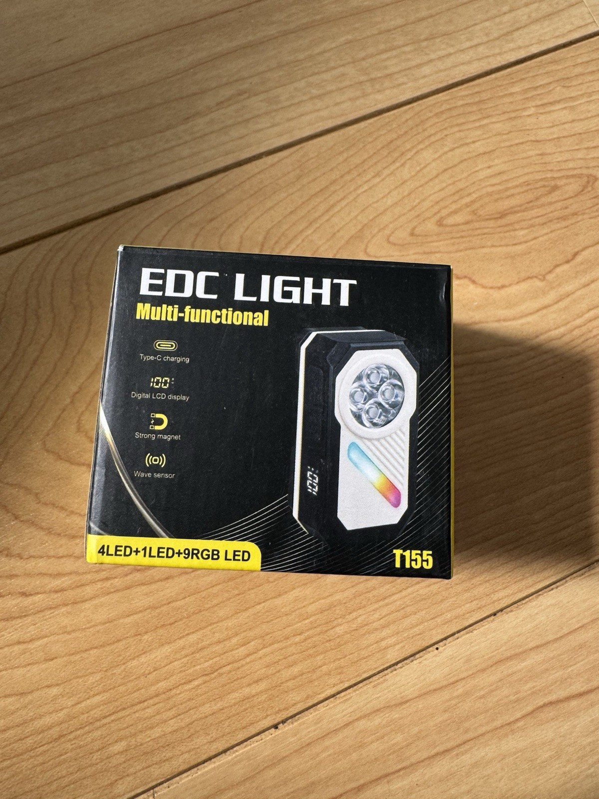 LETOUR Clip on Torch Rechargeable Running Light-RGB Lights MINI EDC Flashlight
