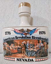 American Revolution Bicentennial Nevada Empty Decanter 1976