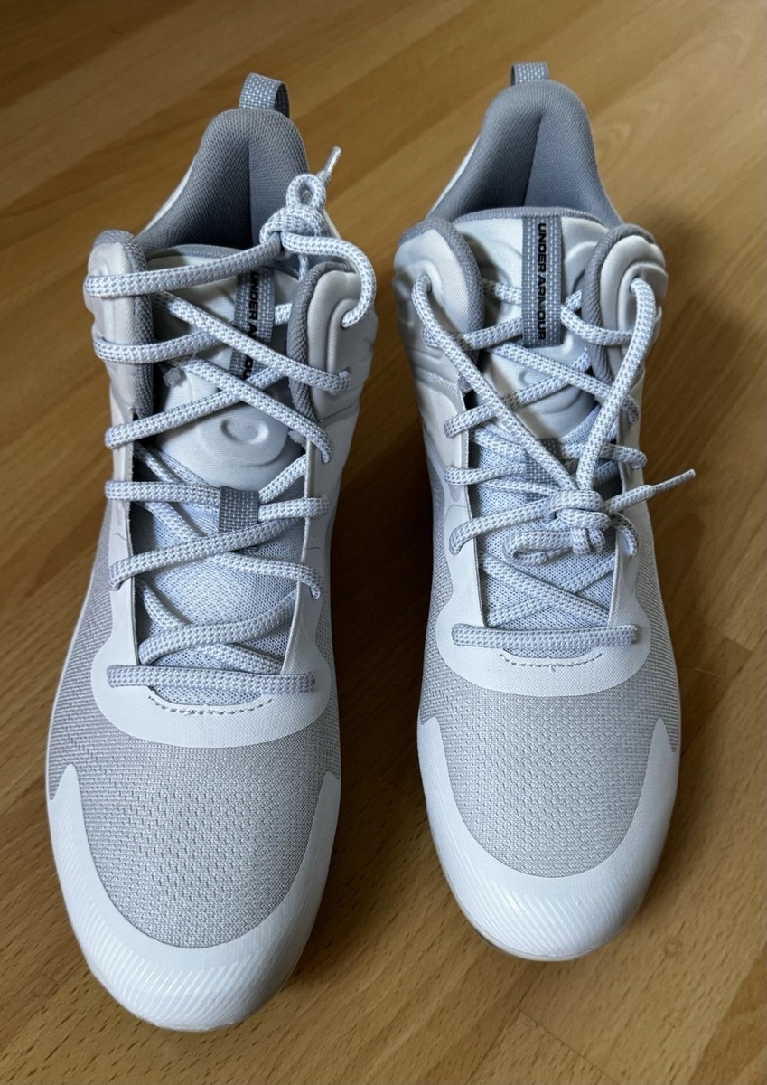 Under Armour Command MC Mid UA Lacrosse Cleats White 3025639  display picture 1