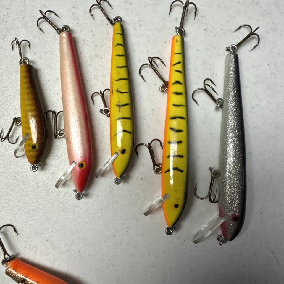 Lot 8 Vintage Poe’s Lures RC-1, Elite, Rick Clunn Crankbait Fishing Nice Mix - Image 4 of 4