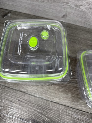 FoodSaver 8 Cup & 5 Cup Set Fresh Vacuum Packed Containers Clear - Picture 5 of 7