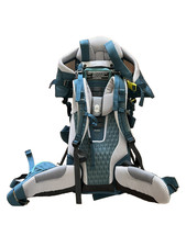 Teal and Grey Deuter Kid Comfort Active Carrier, 14L, 7.12 Lbs, 20-49LB limit