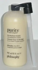 Philosophy Purity Made Simple One Step Facial Cleanser 32 fl oz Brand New Sealed