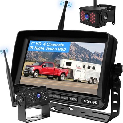 Wireless Backup Camera for Trucks, RV Backup Camera Wireless with 7'' HD Monit...