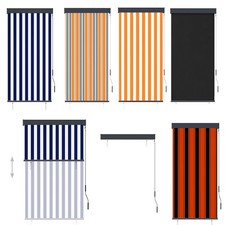 Outdoor Roller Blind Window Sun Shade Curtain Privacy Screen Blinds Easy Fit