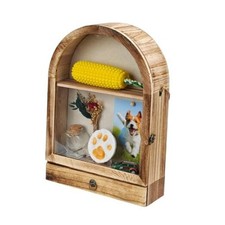 Pet Memorial Shadow Box   Elegant Arch Design with 3 Layers, Sympathy Gift for