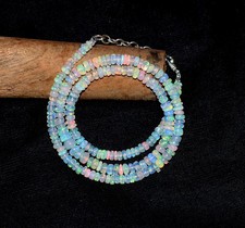 Collar de cuentas de ópalo Welo etíope 16" joyas de piedras preciosas de ópalo de fuego natural AF0298