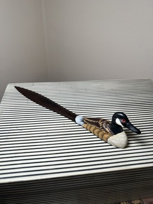 Vintage Handcrafted Common Loon Letter Opener 8''
