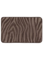 Badezimmerteppich Duschvorleger Badematte 45X75 Cm Taupe Badeteppich Zebramuster