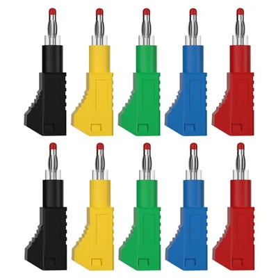 10 Stück 4 mm Bananenstecker Kupfer Vernickeln Sicherheit Einziehbare Steckverbinder Stecker - Bild 1 von 4