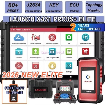 2026 LAUNCH X431 PRO3S V+ ELITE Pro 5 Diagnostic Tool J2534 Programming Coding
