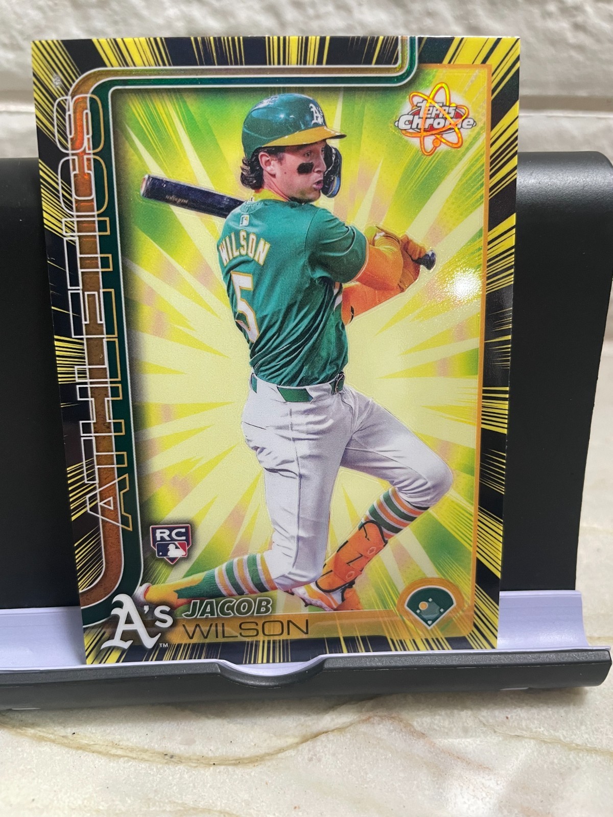 2025 Topps Chrome Radiating Rookies SSP #RR-6 Jacob Wilson RC Athletics ROY