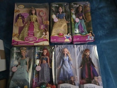 Disney Princess Doll Set - Elsa, Anna, Rapunzel, Belle Collection