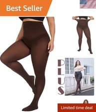 Luxurious Plus Size Nylon Tights - Soft 80D Semi-Opaque in Stylish Colors 1X-4X