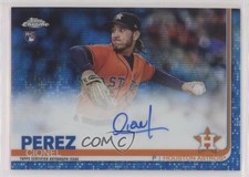 2019 Topps Chrome Rookie Blue Wave Refractor /150 Cionel Perez #RA-CP Auto 1ut