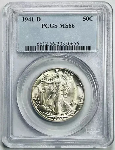1941 D Walking Liberty Half Dollar PCGS MS-66