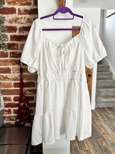 White Peasant Summer Dress ~ Size 3XL ~ Size 22 ~ Shein