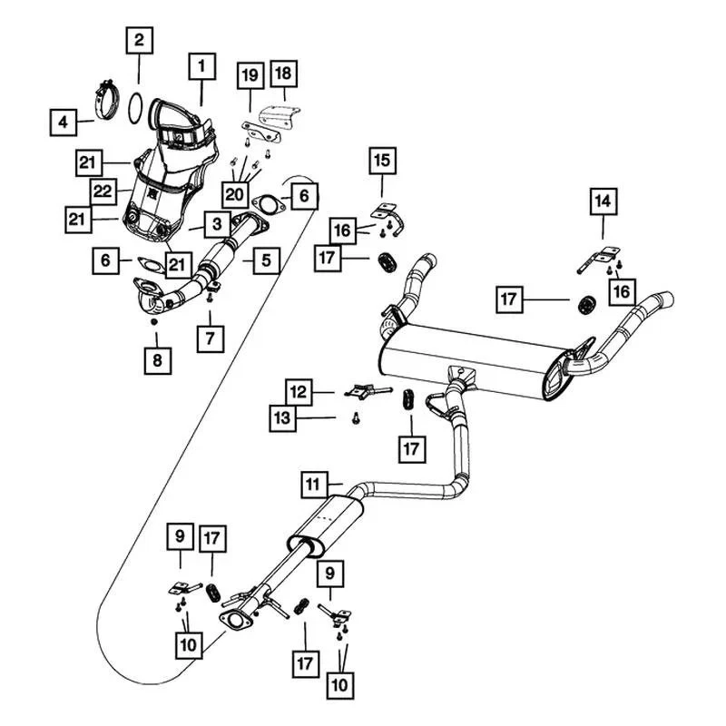 For Dodge Dart 2013-2016 Mopar 68201394AA Intake Turbocharger Gasket Foto 3 de 4