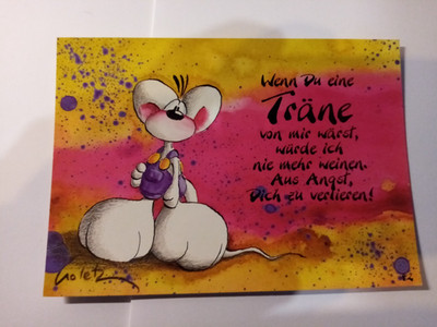 Diddl  Postkarte (v.sch. Motive) wie Geburtstag usw. von Depesche- Nr. 22