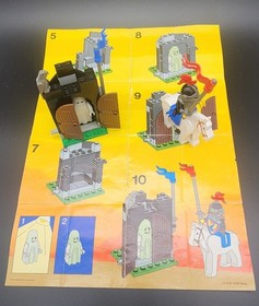 Lego 6034 Black Knight's - Black Monarch's Ghost 100% Complete + Instructions